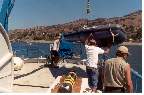 Launching the Dinghy