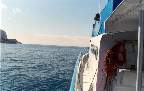 Looking off the Bow of the 3-Aces at Catalina