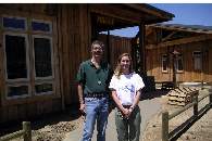 Ralph with volunteer/counselor