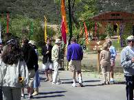 Duck! Bridge and ribbon leading into camp